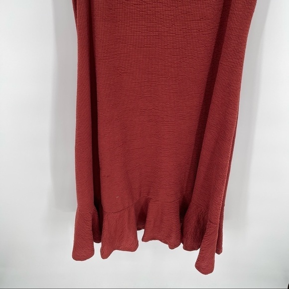 torrid on/off shoulder dress rust cinnamon short sleeves size 1X - Picture 6 of 7